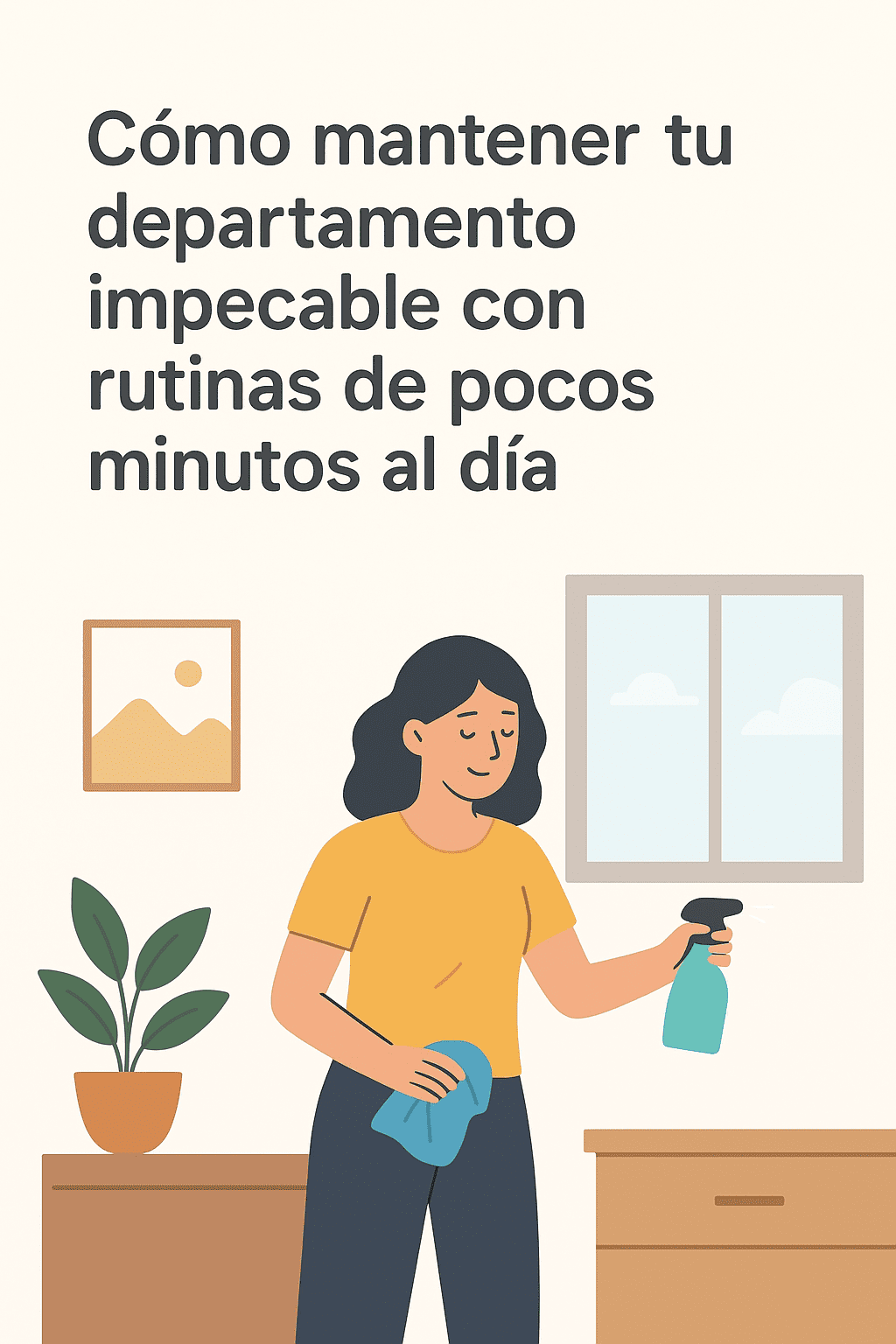 Cómo mantener tu departamento impecable con rutinas de pocos minutos al día